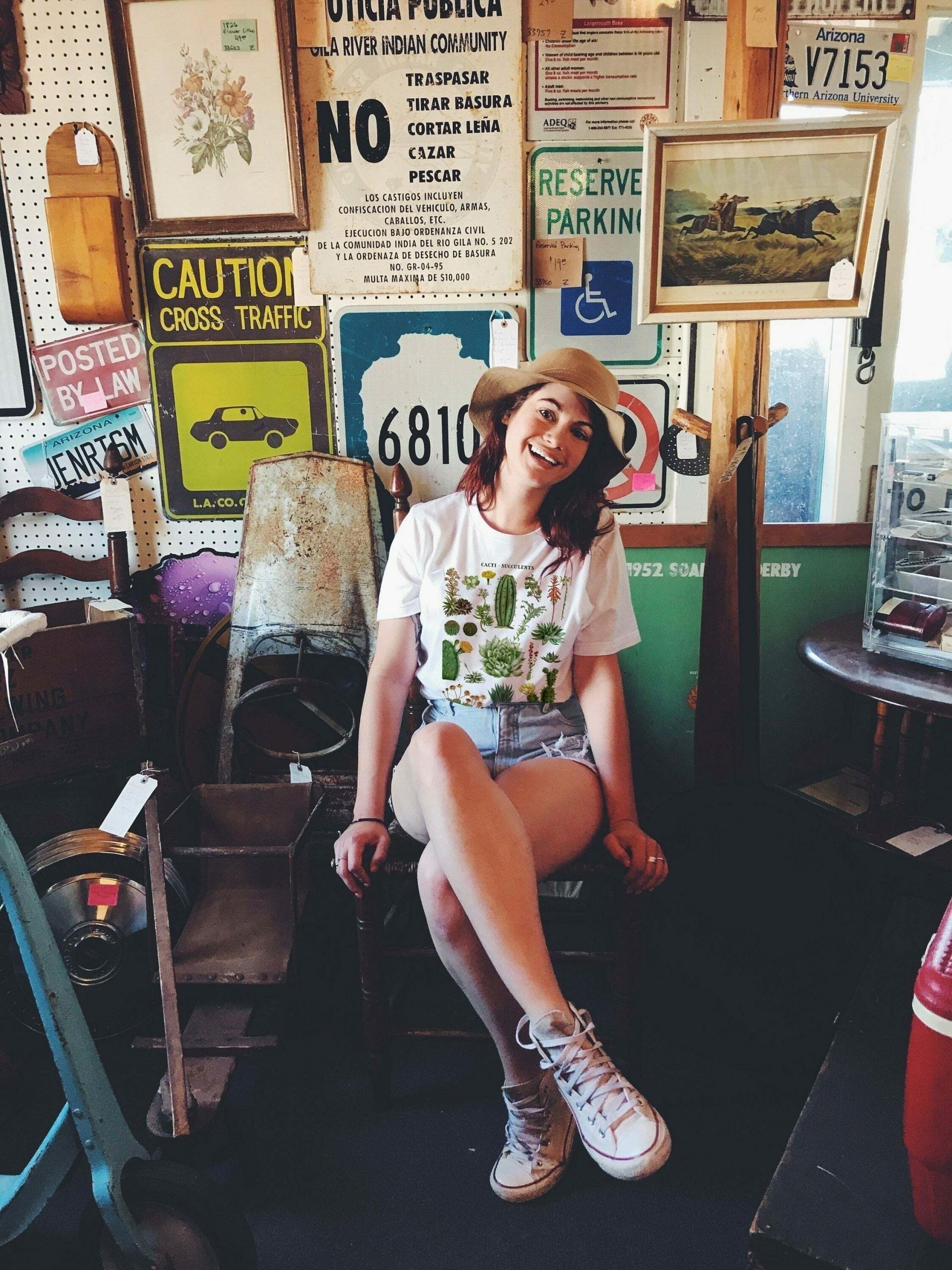 Coquette Aesthetic Succulent Cactus Graphic Tee - Y2K Fashion Women's Top