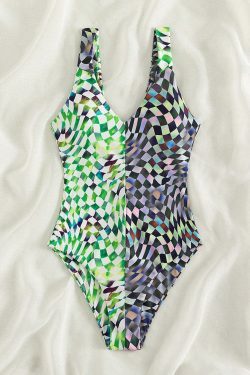 Coquette Aesthetic Suspender Swimsuit: Y2K Fashion for Women