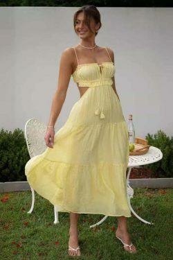 Coquette Aesthetic Swing Dress: Y2K Fashion with Grunge & Pastel Goth Vibes