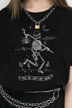 Coquette Aesthetic: Take The Long Way Home Y2K Fashion T-Shirt