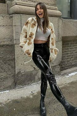 Coquette Aesthetic Teddy-Beddy Plush Zipper Hoodie