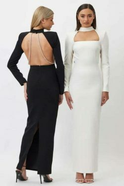 Coquette Aesthetic Temptation Twirl Chain-Split Dress - Y2K Fashion Statement for Women