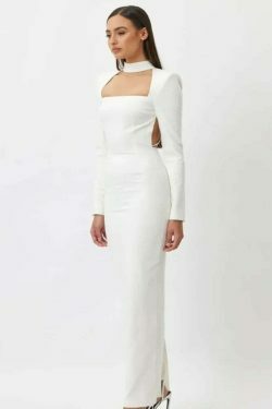 Coquette Aesthetic Temptation Twirl Chain-Split Dress - Y2K Fashion Statement for Women