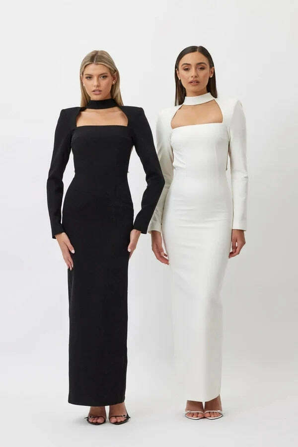 Coquette Aesthetic Temptation Twirl Chain-Split Dress - Y2K Fashion Statement for Women Coquette Aesthetic Temptation Twirl Chain-Split Dress - Y2K Fashion Statement for Women