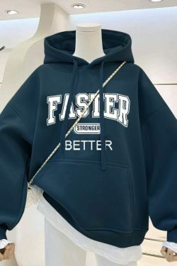 Coquette Aesthetic Thickened Letter Hoodie - Y2K Fashion Women's Clothing