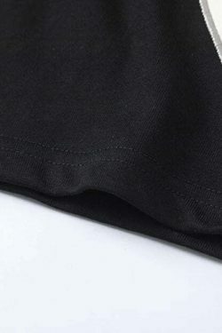 Coquette Aesthetic Tribal Spliced T-Shirt for Y2K Fashion Enthusiasts