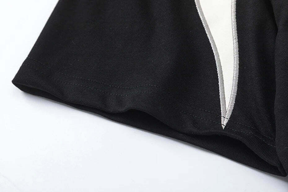 Coquette Aesthetic Tribal Spliced T-Shirt for Y2K Fashion Enthusiasts Coquette Aesthetic Tribal Spliced T-Shirt for Y2K Fashion Enthusiasts