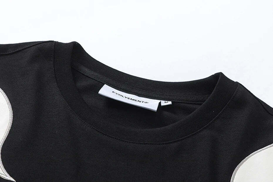 Coquette Aesthetic Tribal Spliced T-Shirt for Y2K Fashion Enthusiasts Coquette Aesthetic Tribal Spliced T-Shirt for Y2K Fashion Enthusiasts