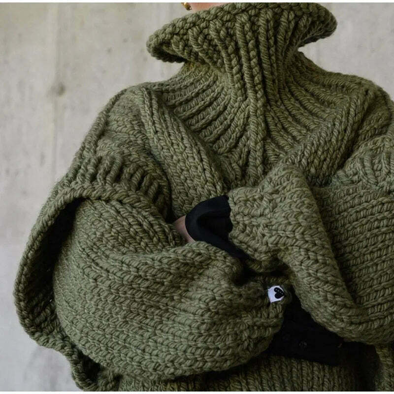 Coquette Aesthetic Turtleneck Knitted Pullover for Y2K Fashionistas Coquette Aesthetic Turtleneck Knitted Pullover for Y2K Fashionistas