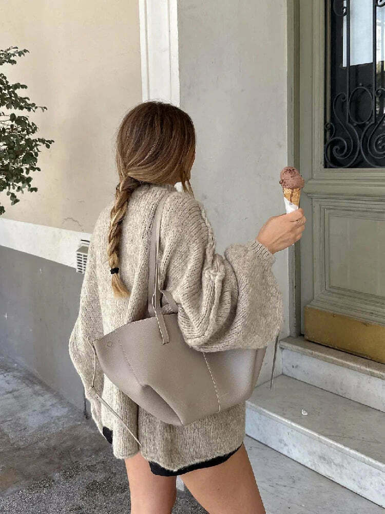 Coquette Aesthetic Turtleneck Tranquility Jumper - Y2K Fashion for Women, Grunge Style, Cute Tops