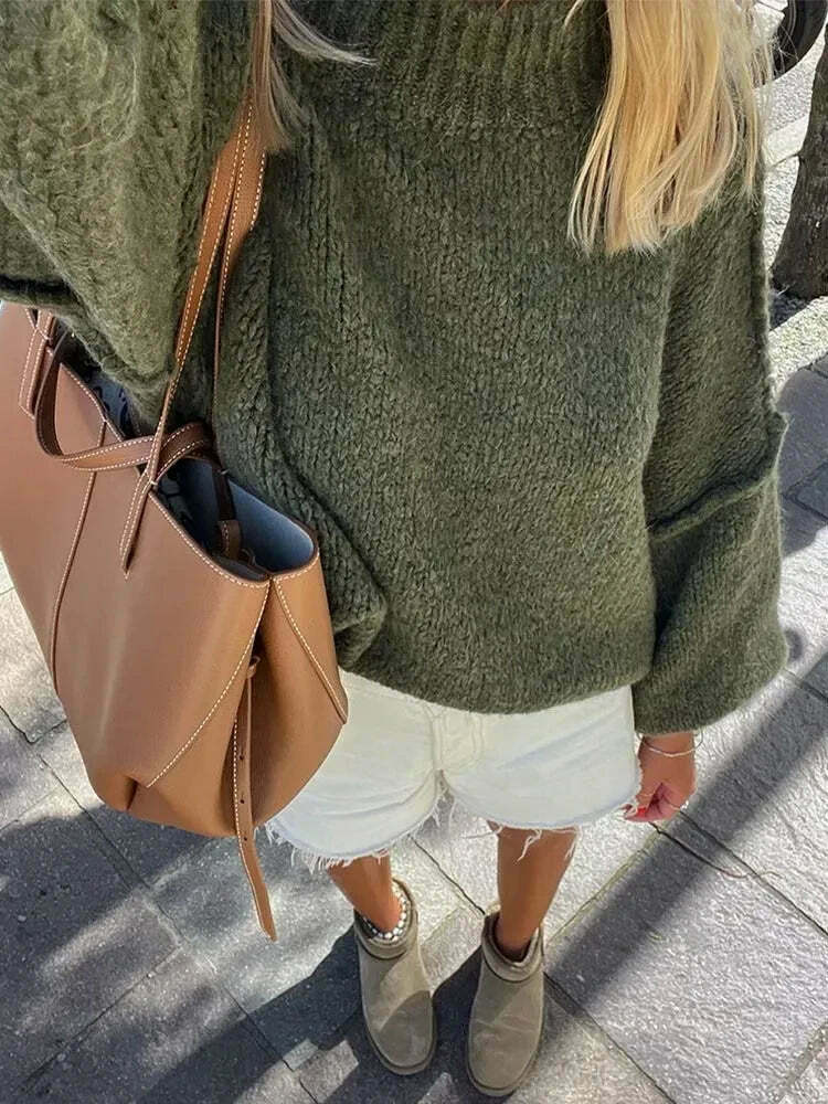 Coquette Aesthetic Turtleneck Tranquility Jumper - Y2K Fashion for Women, Grunge Style, Cute Tops