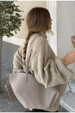 Coquette Aesthetic Turtleneck Tranquility Jumper - Y2K Fashion for Women, Grunge Style, Cute Tops