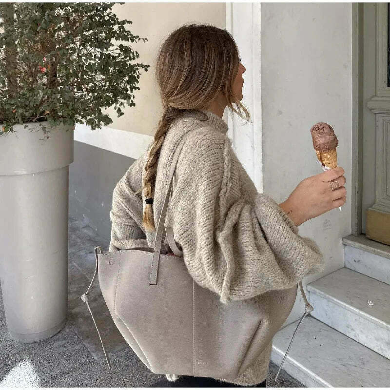 Coquette Aesthetic Turtleneck Tranquility Jumper - Y2K Fashion for Women, Grunge Style, Cute Tops