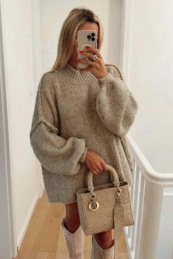 Coquette Aesthetic Turtleneck Tranquility Jumper - Y2K Fashion for Women, Grunge Style, Cute Tops