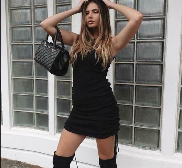 Coquette Aesthetic Two-Sided Tie Ruched Mini Dress Coquette Aesthetic Two-Sided Tie Ruched Mini Dress