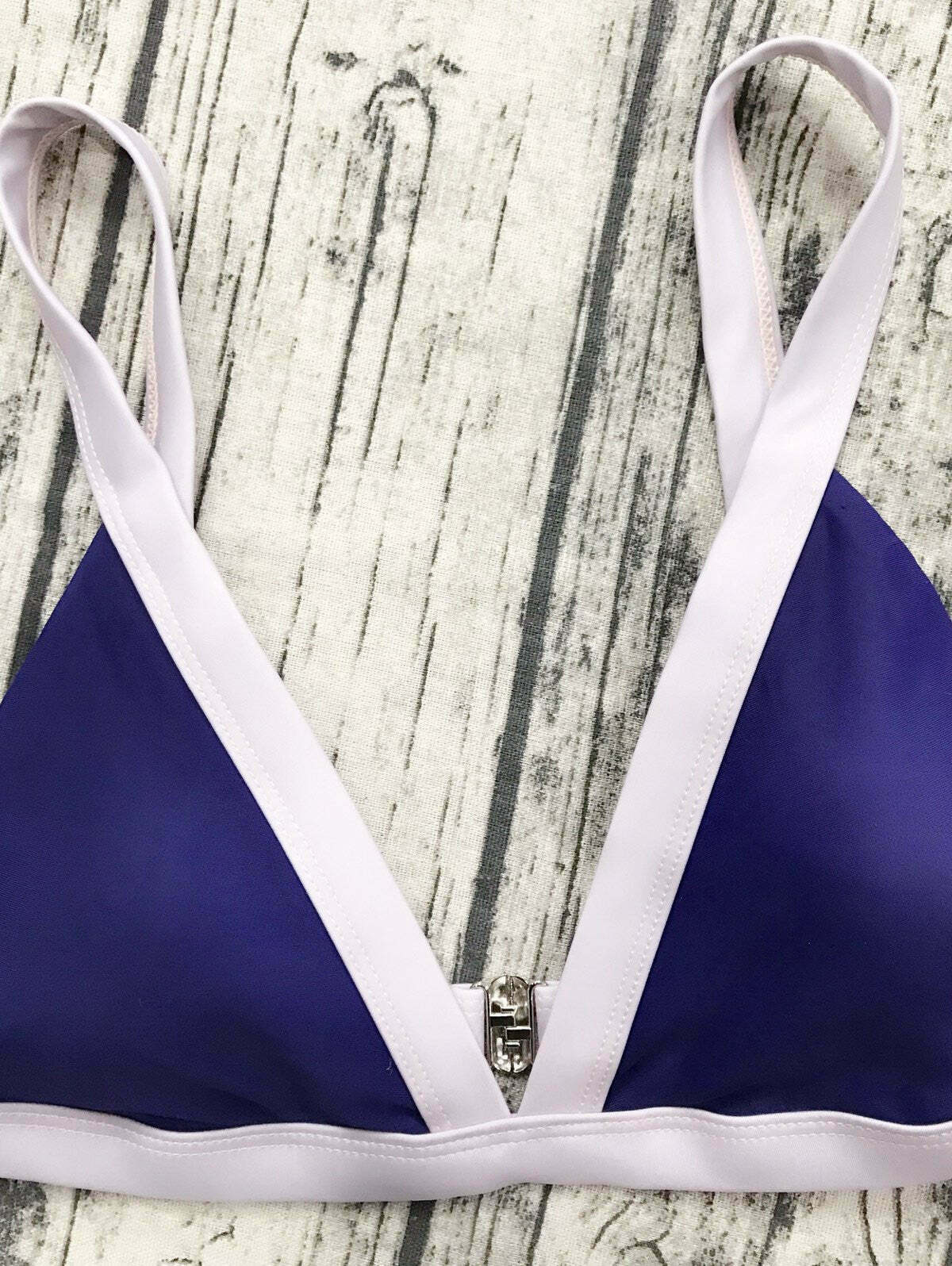 Coquette Aesthetic Two Tone Padded Swimsuit - Y2K Fashion Swimwear Coquette Aesthetic Two Tone Padded Swimsuit - Y2K Fashion Swimwear