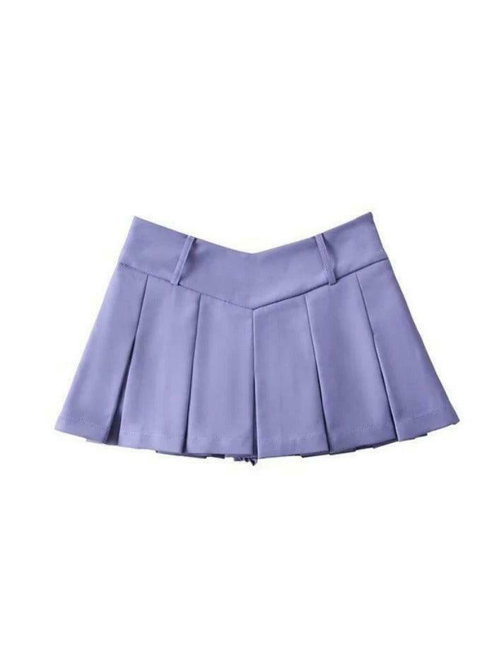 Coquette Aesthetic V-Cut Pleated Micro Mini Skirt Coquette Aesthetic V-Cut Pleated Micro Mini Skirt