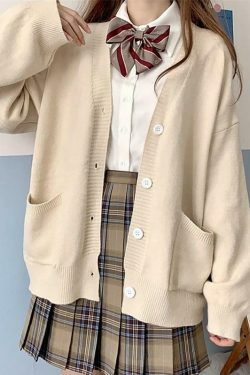 Coquette Aesthetic V-Neck Cardigan: Y2K Fashion with Grunge & Pastel Goth Vibes