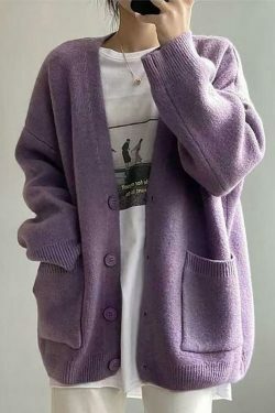 Coquette Aesthetic V-Neck Cardigan: Y2K Fashion with Grunge & Pastel Goth Vibes