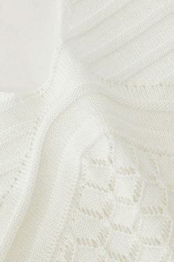 Coquette Aesthetic V-Neck Knit Cover Up Dress - Y2K Fashion Outfit with Slit Detail