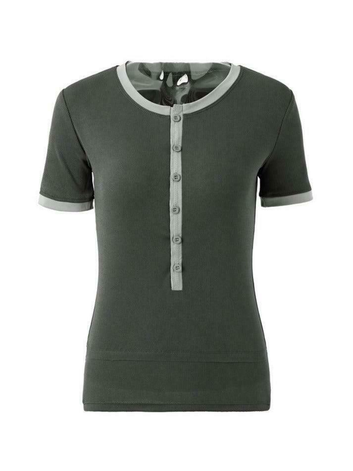 Coquette Aesthetic V-Neck Knit Top in Solid Color - Y2K Fashion Statement