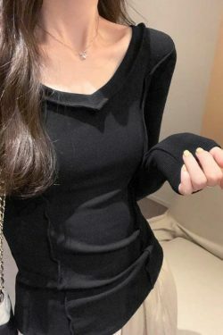 Coquette Aesthetic V-Neck Knit Top: Y2K Fashion, Grunge & Pastel Goth Vibes