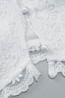 Coquette Aesthetic V-Neck Lace Embroidery Cami Top