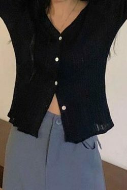 Coquette Aesthetic V-Neck Ribbed Thin Long Sleeve Knit Sweater