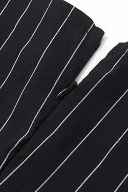 Coquette Aesthetic Vanilla Vista Striped Bow Dress - Y2K Fashion Women's Clothing