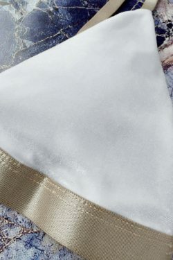 Coquette Aesthetic Velvet Bikini with Padded Straps for Y2K Fashion Enthusiasts