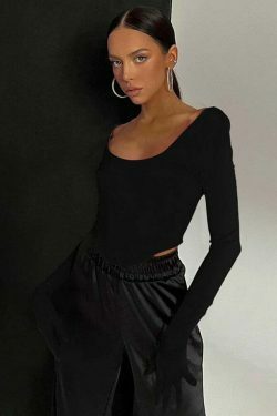 Coquette Aesthetic Vera Long Sleeve Gloves T-Shirt - Y2K Fashion Women's Top