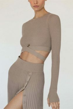 Coquette Aesthetic Verandah Pleated Skirt Set - Y2K Fashion Statement Piece