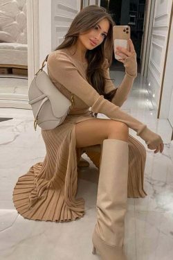 Coquette Aesthetic Verandah Pleated Skirt Set - Y2K Fashion Statement Piece