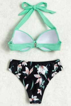 Coquette Aesthetic Vintage Swimsuit Bikini with Sexy Print