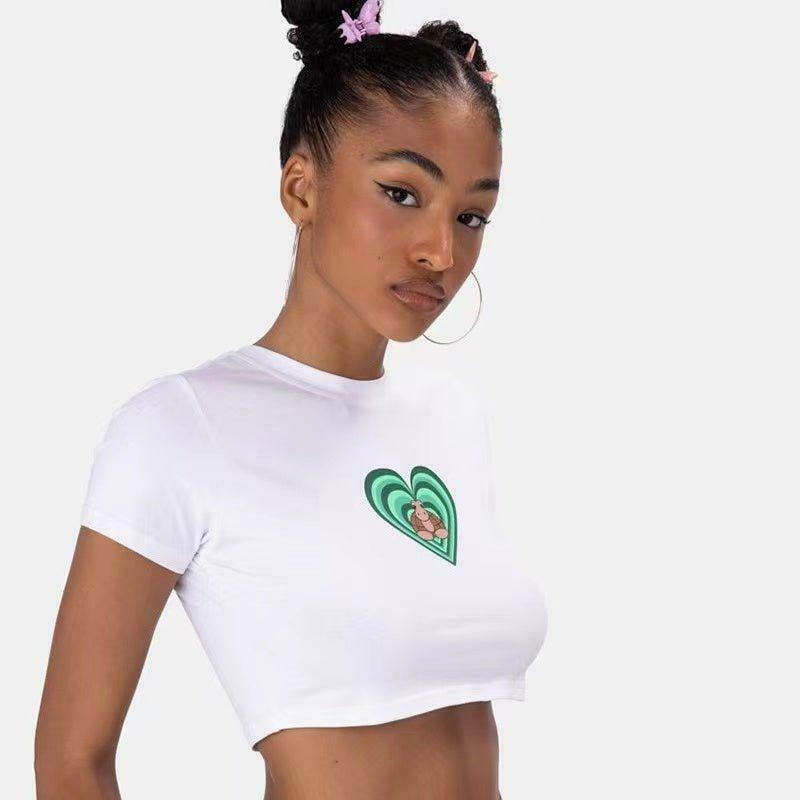 Coquette Aesthetic White Crop Top: Y2K Fashion for Women - Grunge Style, Pastel Goth, Cute