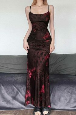 Coquette Aesthetic Wild For A While Backless Maxi Dress - Y2K Fashion Statement Piece