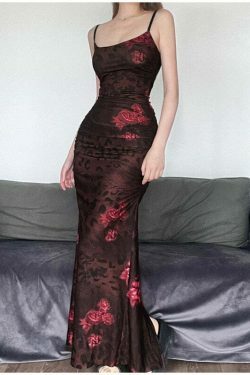 Coquette Aesthetic Wild For A While Backless Maxi Dress - Y2K Fashion Statement Piece