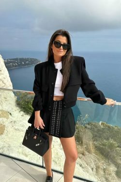 Coquette Aesthetic Wildwood Wanderer Jacket - Y2K Fashion Grunge Style Cargo Skirt Outfit