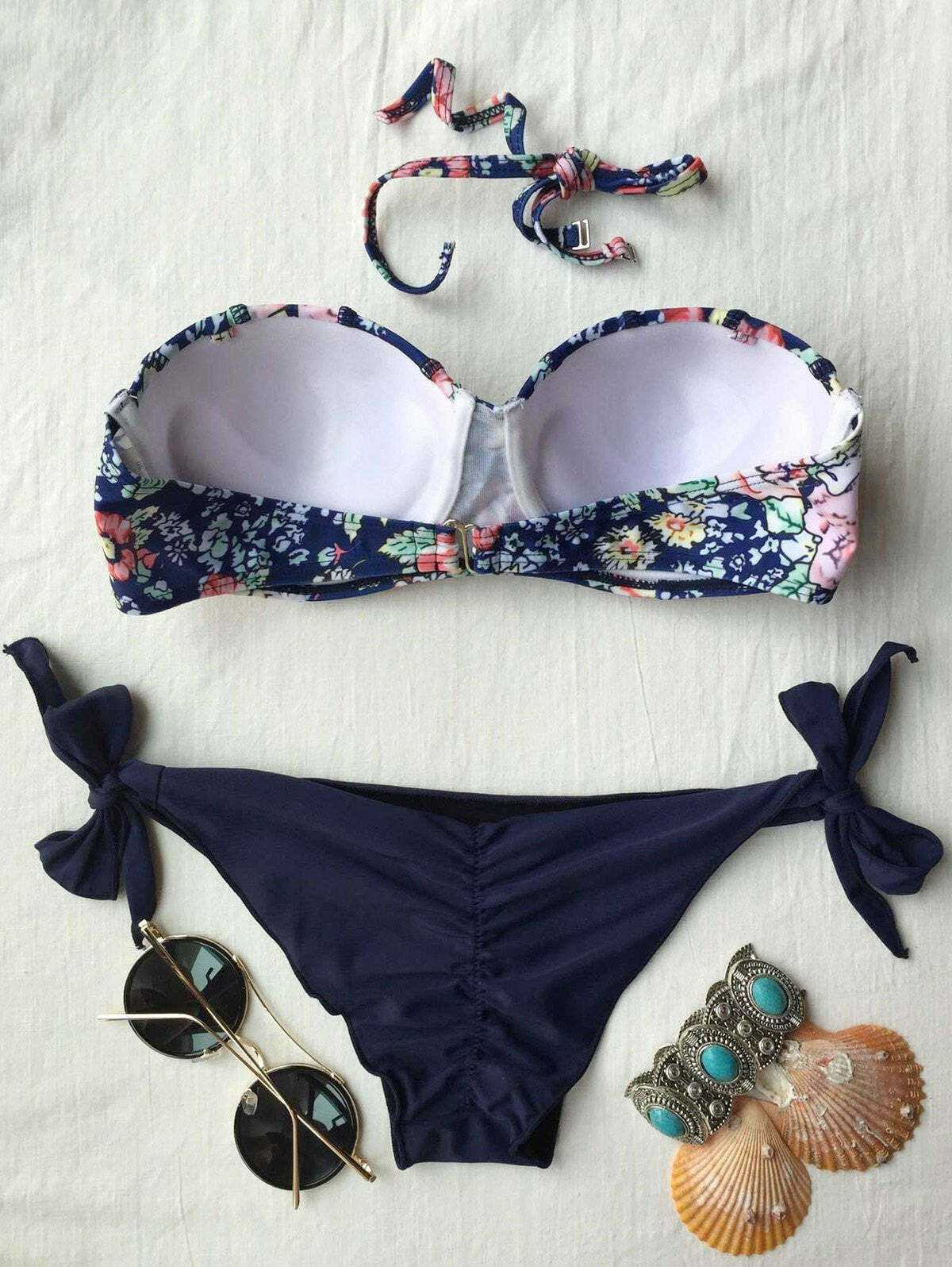 Coquette Aesthetic Women's Printed Underwire Bikini Set Coquette Aesthetic Women's Printed Underwire Bikini Set