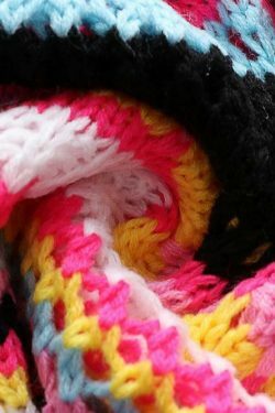 Coquette Aesthetic Wonderland Knitted Sweatshirt - Y2K Fashion Grunge Style Cute Tops & Cargo Skirt