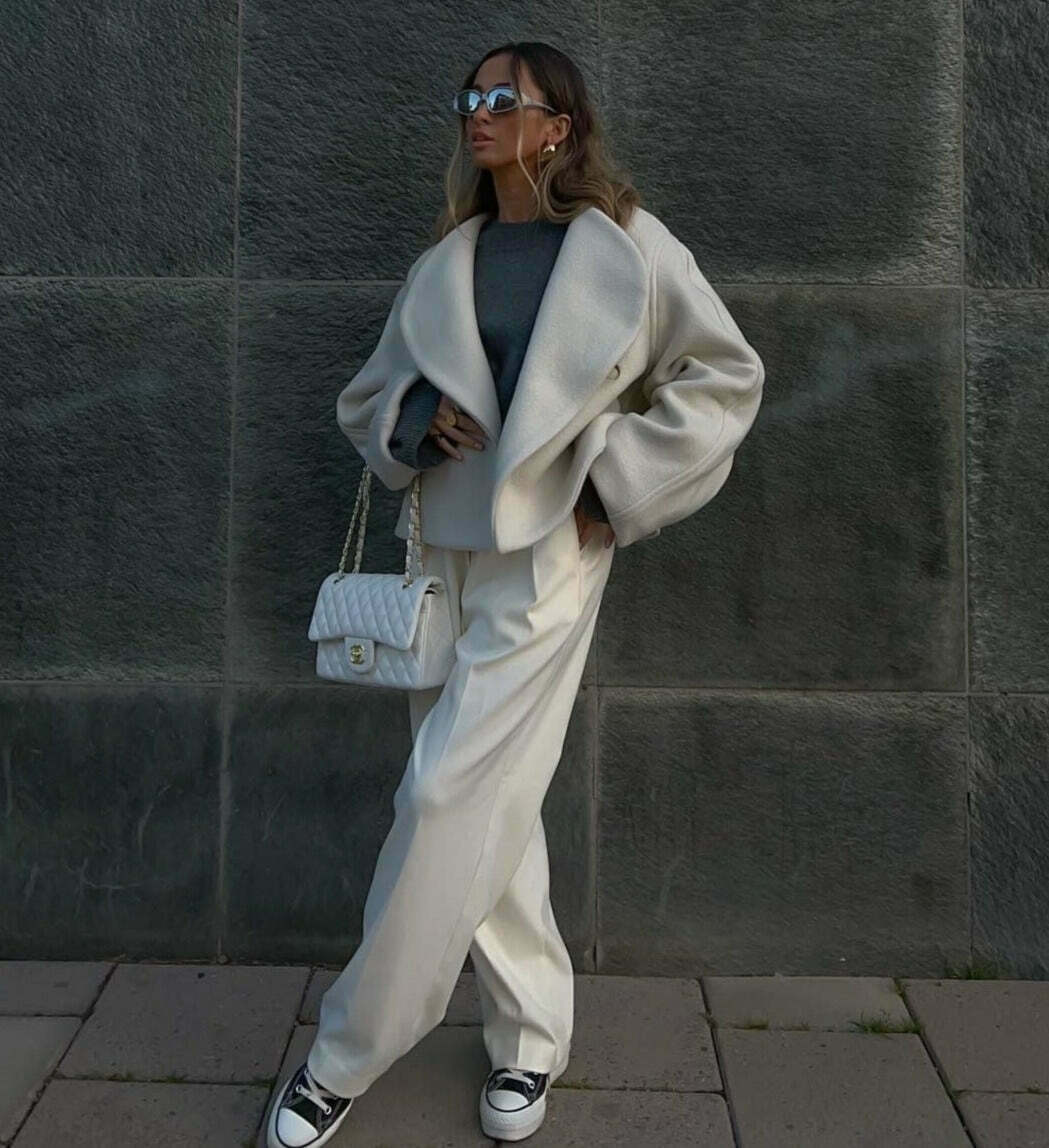 Coquette Aesthetic Woolen Placket Design Cardigan Jacket - Y2K Fashion Statement