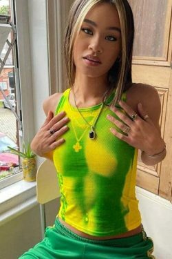 Coquette Aesthetic Y2K 3D Print Crop Top for Women - Grunge Style Cute Tops in Pastel Goth Fashion