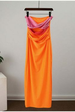 Coquette Aesthetic Y2K Dress: Strapless Bodycon for Women - Grunge Style Fashion Statement