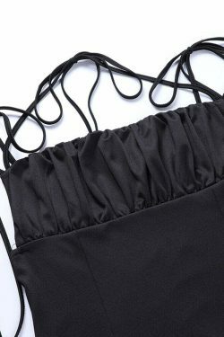 Coquette Aesthetic Y2K Fashion Party Dress - Grunge Style with a Touch of Elegance