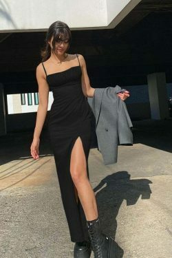 Coquette Aesthetic Y2K Fashion Party Dress - Grunge Style with a Touch of Elegance