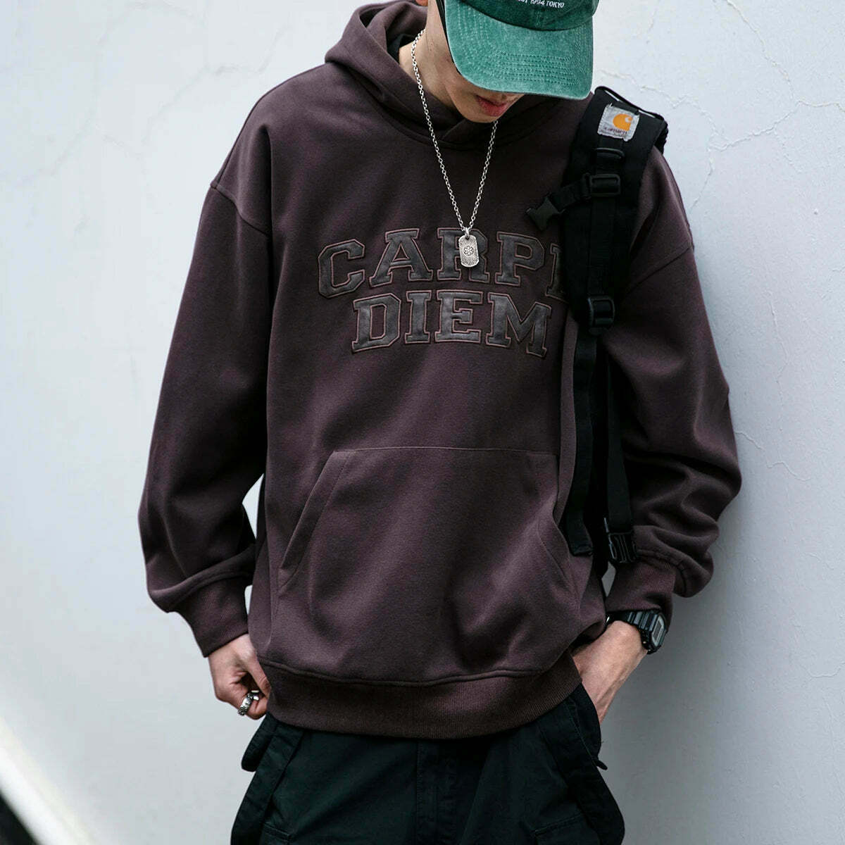 Coquette Aesthetic Y2K Hoodie with 'Carpe Diem' Applique - Women's Fashion