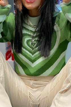 Coquette Aesthetic Y2K Sweater - Lovers Bay's Vintage-Inspired Fashion Statement