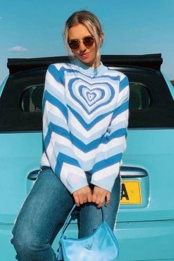 Coquette Aesthetic Y2K Sweater - Lovers Bay's Vintage-Inspired Fashion Statement