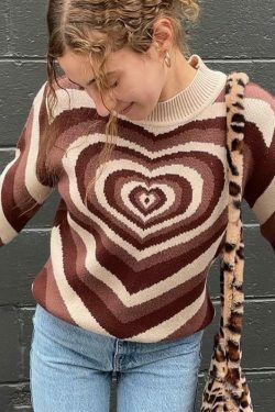 Coquette Aesthetic Y2K Sweater - Lovers Bay's Vintage-Inspired Fashion Statement