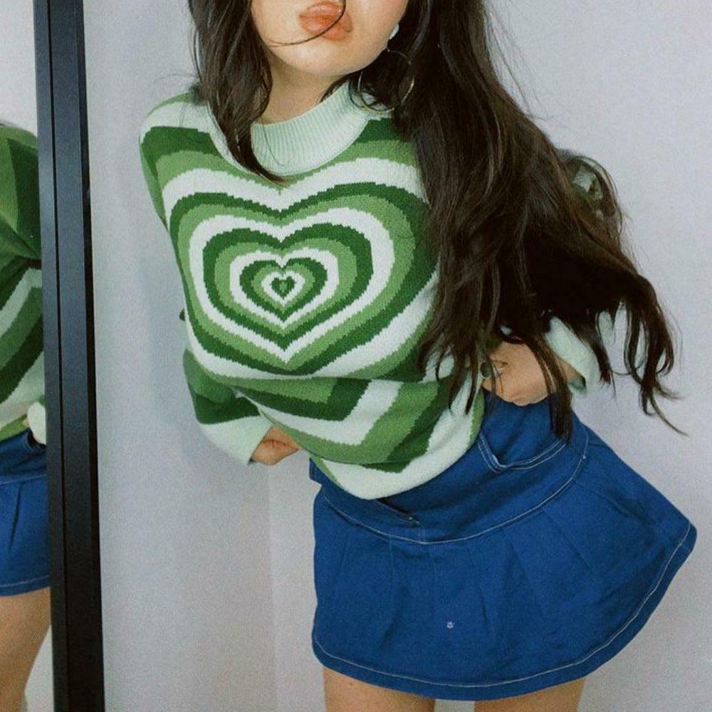 Coquette Aesthetic Y2K Sweater - Lovers Bay's Vintage-Inspired Fashion Statement
